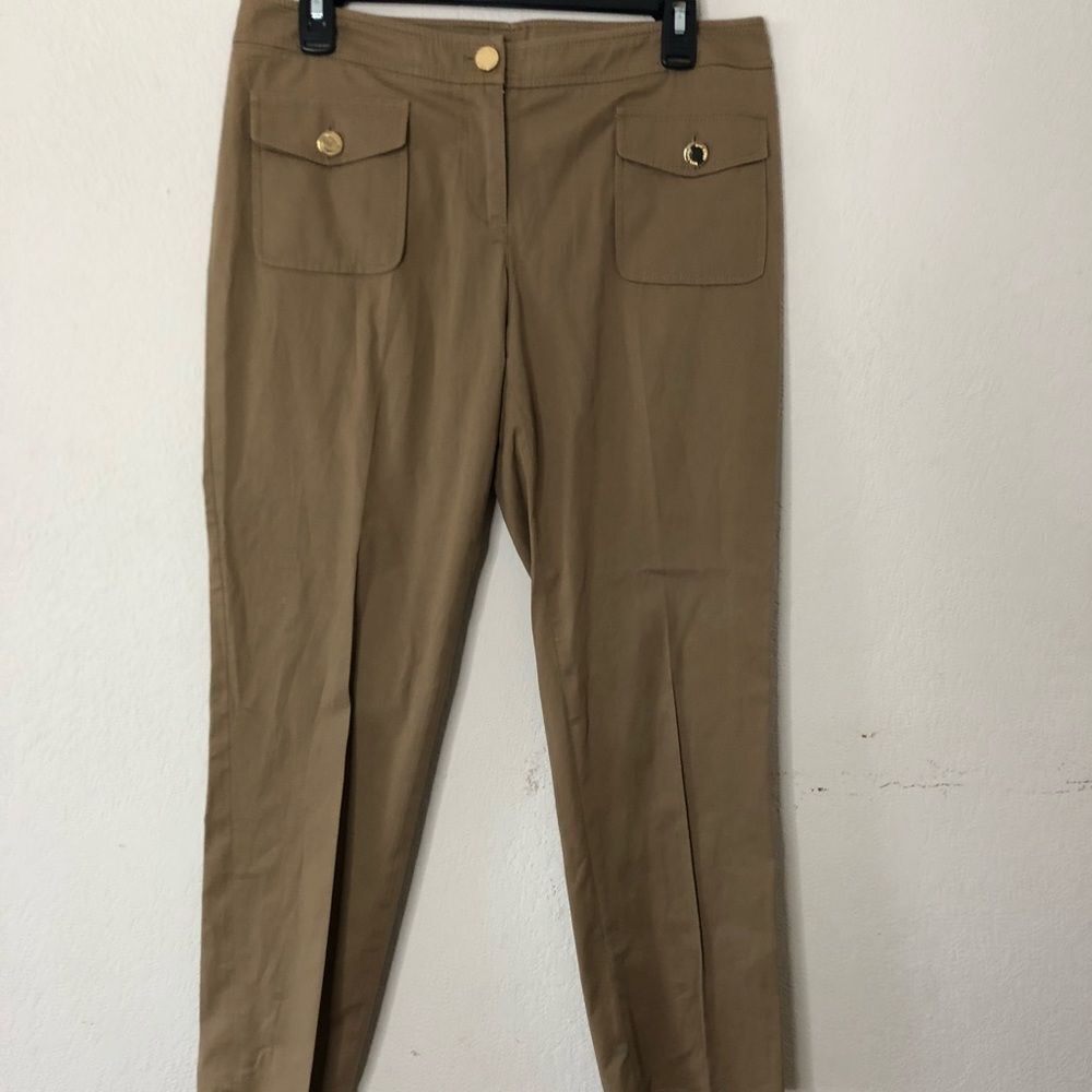 Tory Burch beige Capri pants 10
